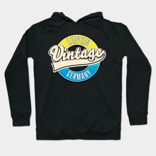 Leipzig vintage style logo Hoodie